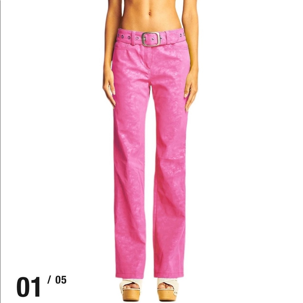 I AM GIA Natali Pink Mid Rise Pants